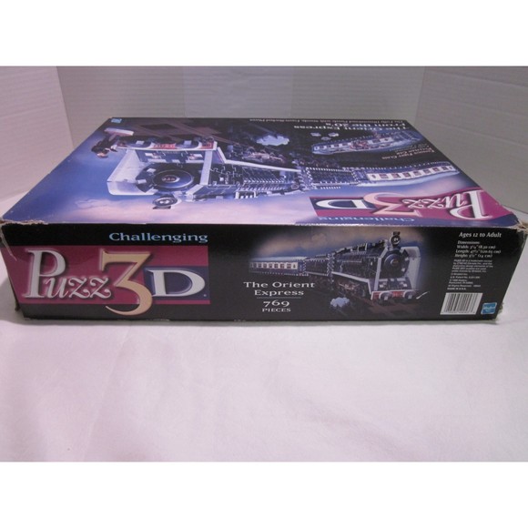 Vintage 1998 The Orient Express 1920's Train 3-D Puzzle from Hasbro 769 Pieces - Picture 4 of 6